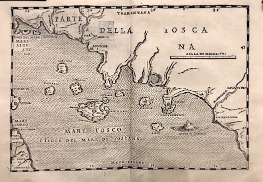 Alberti Leandro (1479-1552) L'Isole del mare di Toscana 1588 Venezia